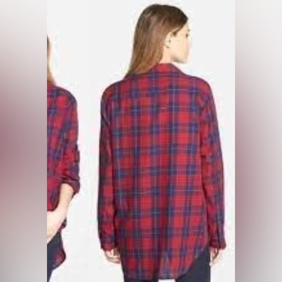 Madewell Plaid Boyfriend Flannel - Picture 2 of 6